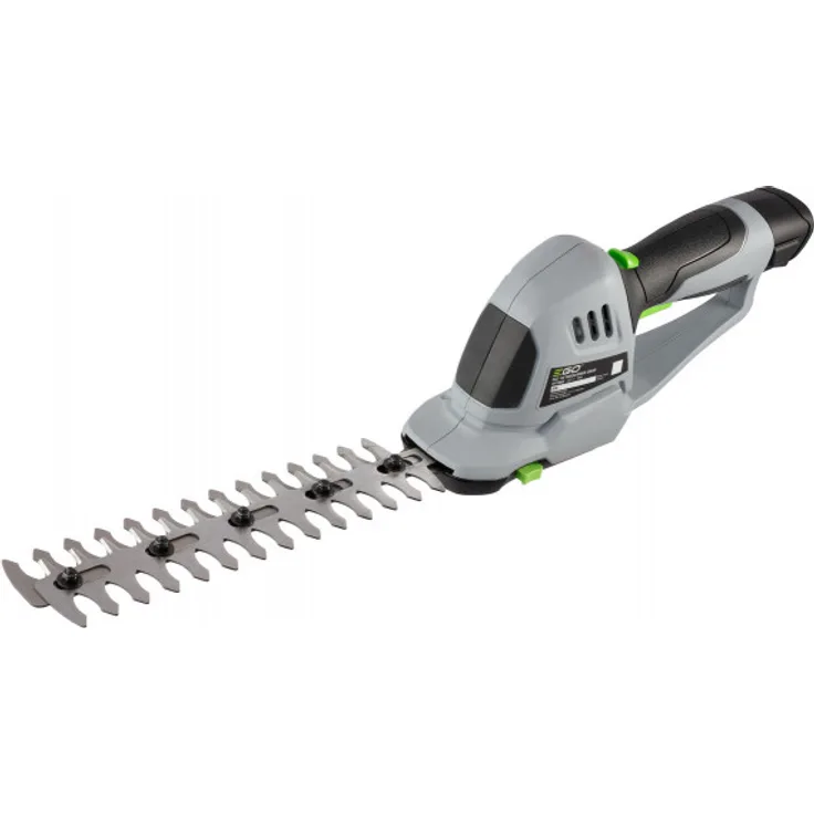 Ego Power 12V Akku Grasschere CHT2001E mit 1.5Ah Akku und Ladegerät 200mm Schnittlänge bei 8mm Zahnabstand Heckenschneider