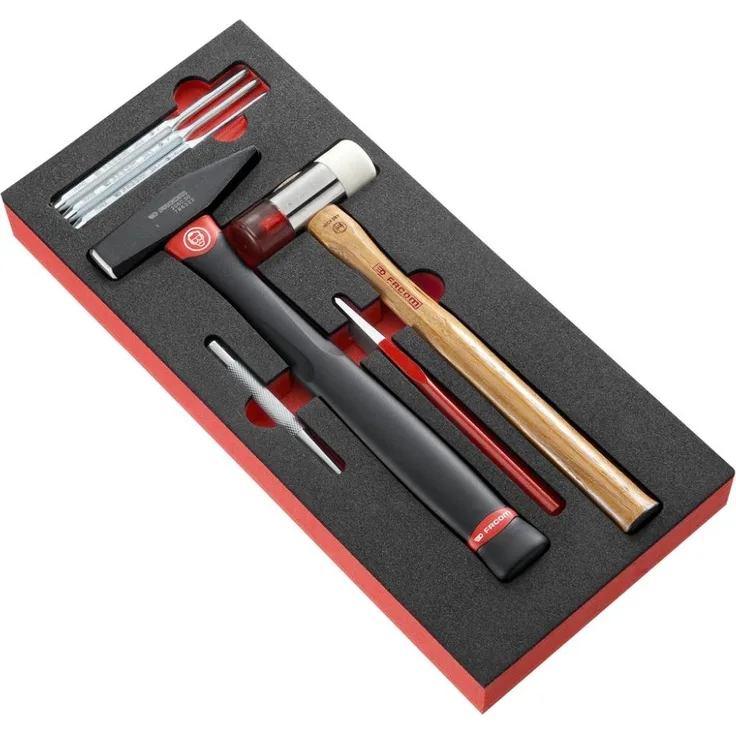 FACOM Modul mit Schlagwerkzeug 7 Teilig, Schaumstoffeinlage, 1 Stück, MODM.MI7