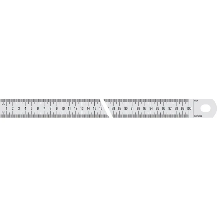 Metrica Massstab Verchromt 3000X30X1 1-2Mm, 25136
