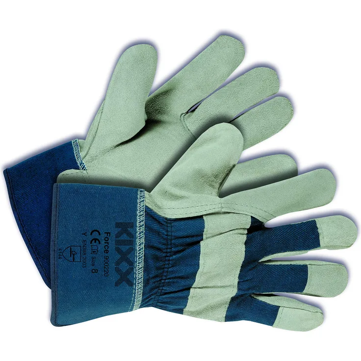 KIXX Rindsvelours-Baumwolle Handschuh, 8