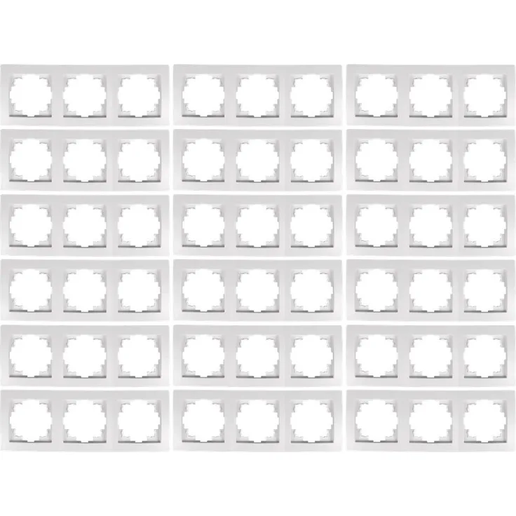 Rahmen McPower Flair 3-fach weiß 18er-Pack