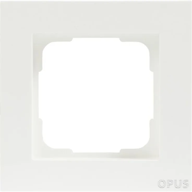OPUS OPUS-KUBUS Rahmen 1-f., pw Kunststoff polarweiß