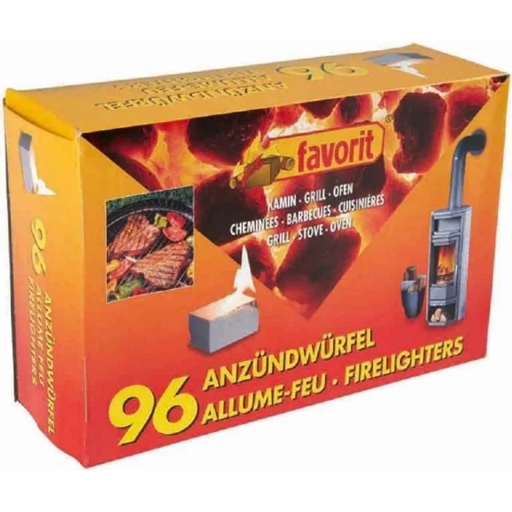 Favorit 1247 Ofenanzünder Kaminanzünder 96 Anzündwürfel – Bild 1