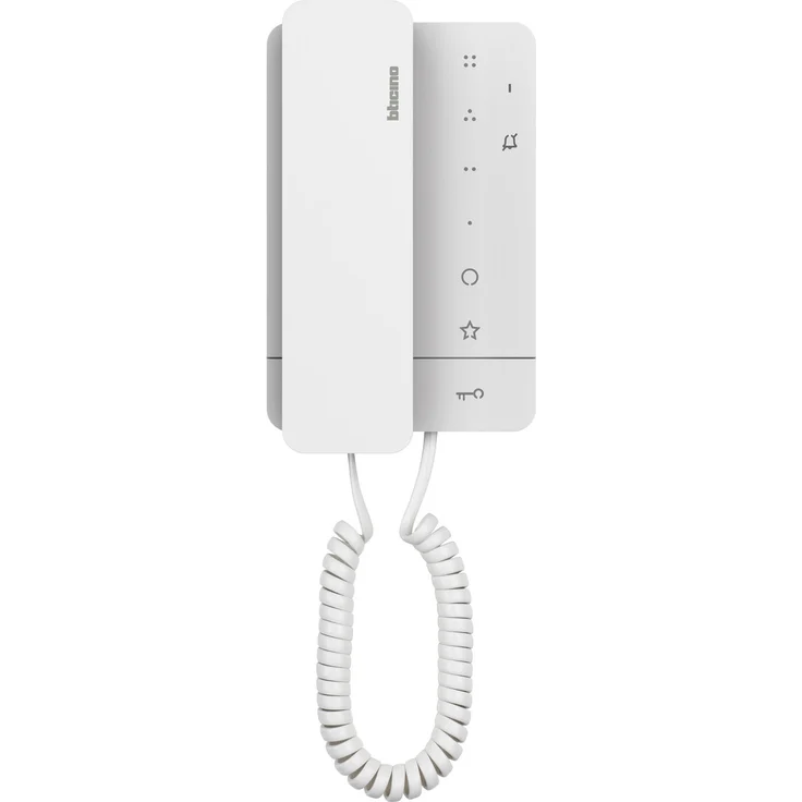 Audio-Hausstation CLASSE 100 A16M, Innenstelle mit Handhörer für 2-Draht TürTürsprechanlagen mit Türomatfunktion-Artzschaltung, 3 Sensortasten, 4 frei konfig. Tasten und 16 melodischen Ruftönen