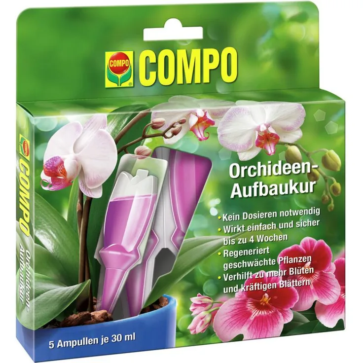 Compo Orchideen Aufbaukur, 5 x 30 ml