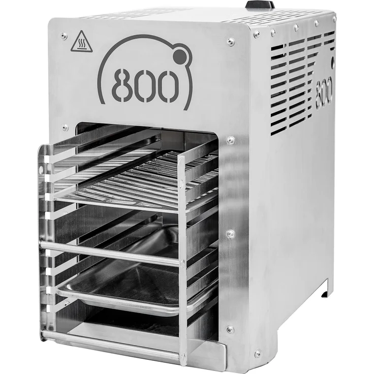 intergrill 800 Grad Oberhitze-Gasgrill Standard Steakgrill Hochleistungsgrill Profi Qualität 15,6kg Oberhitzegrill Edelstahl inkl. Grillrost Gastroschale Profi Qualität, Maße 32 x 25 x 36,7 cm – Bild 2