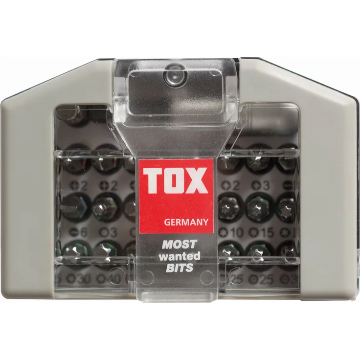 TOX Bit-Set Clip On 32-teilig, 1 Stück, 09790002, grau