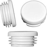 10 x Lamellenstopfen Rundrohrstopfen Ø 40 mm (Außen) Stopfen WEISS