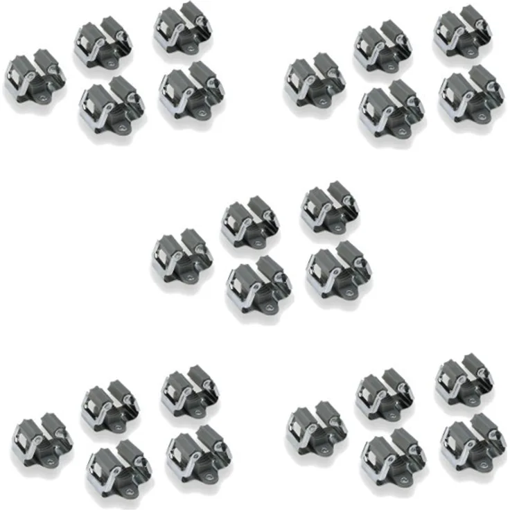 ONVAYA® Gerätehalter, Klemmfix Wandhalter aus Federstahl 25er Set