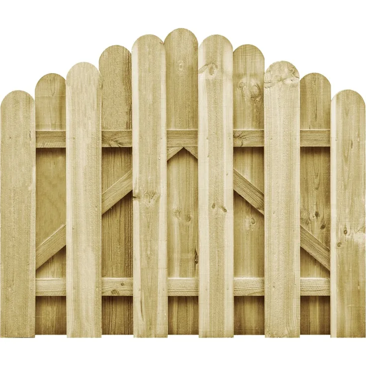 vidaXL Gartentor Imprägniertes Kiefernholz 100 x 75 cm