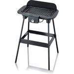 SEVERIN PG 8550 Barbecue-Grill Standgrill 2.300 Watt Grillfläche 37x23cm schwarz klein Elektrogrill