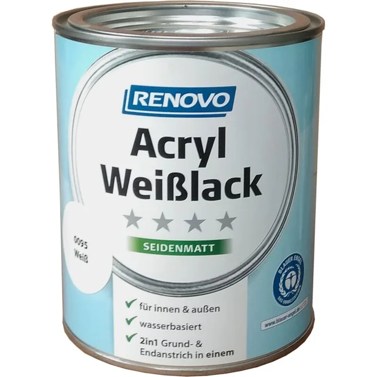 2,5L Acryl Weisslack seidenmatt - Renovo