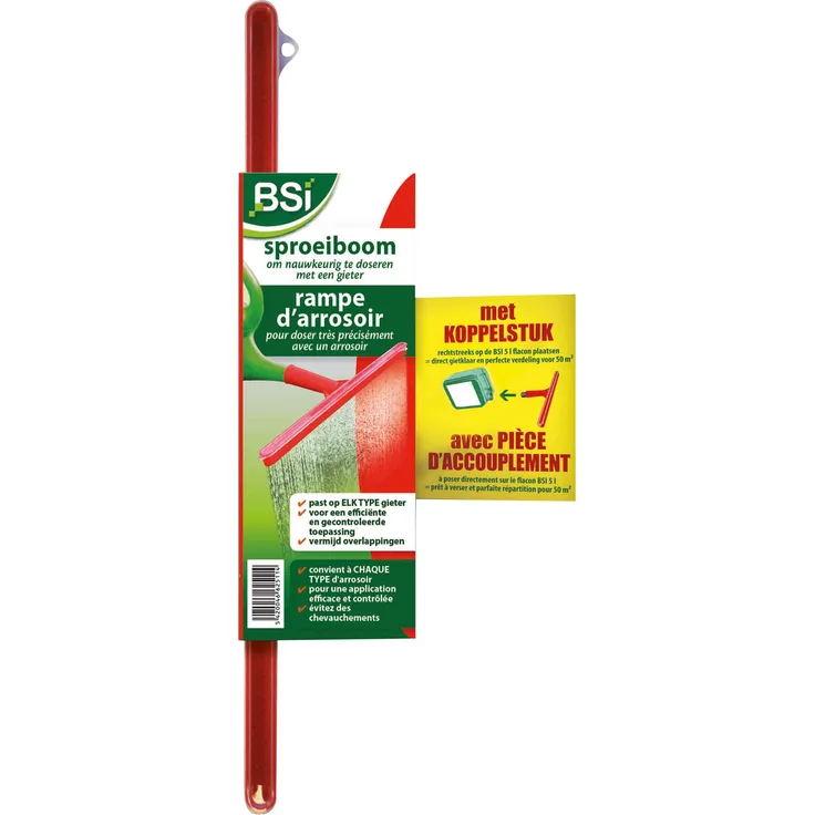 BSI Gießrampe, sparsam + Kupplungsstück, rot Bewässerungszubehör