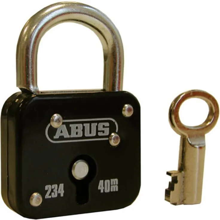 ABUS HANGSCHLOESSER Vorhangschloss 234 Schwarz Nr 40mm