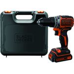 Black+Decker Akku-Bohrschrauber, Bohrmaschine (18 V 1.5Ah, bürstenloses 2-Gang-Getriebe, 1 Stück) BL186K