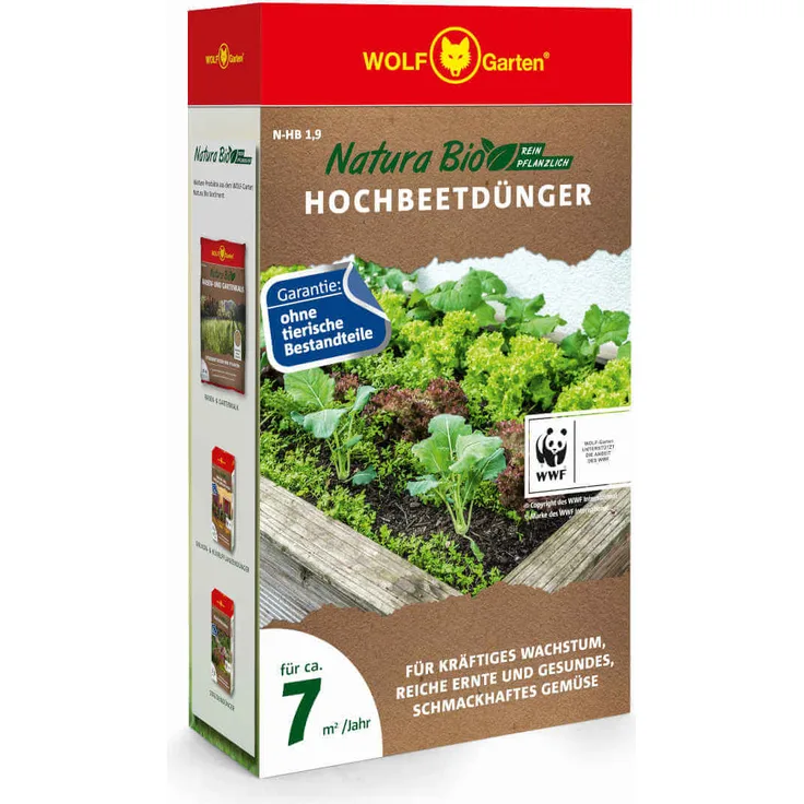 WOLF-Garten Hochbeetdünger - Für kräftiges Wachstum und reiche Ernte ca. 3 m²-Jahr - 850g