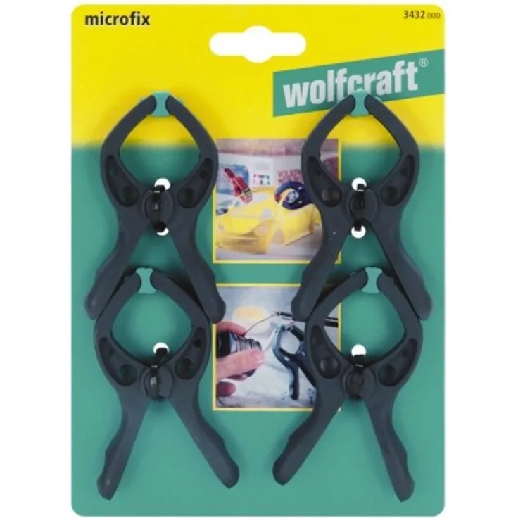 Wolfcraft 3433000 Federzwinge microfix, 1 ,farblich sortiert