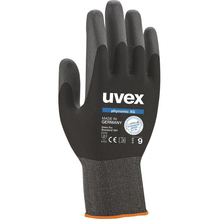 3 Paar uvex phynomic XG 60070 Arbeitshandschuhe Schutzhandschuhe Montagehandschuhe Griphandschuhe Gartenhandschuhe - EN388 - Größe: 10 XL – Bild 1