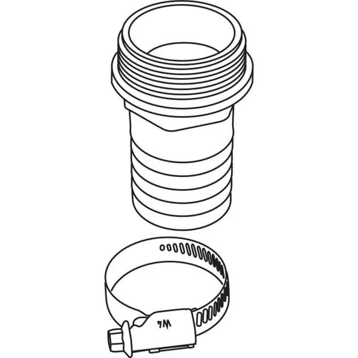 Wilo Schlauchanschluss DN 40 Kunststoff, Außengewinde G 2