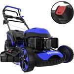 DENQBAR Benzin Rasenmäher 8in1 51 cm Schnittbreite E-Start DQ-R51E, 4400 Watt Leistung, 65 l Fangkorbvolumen