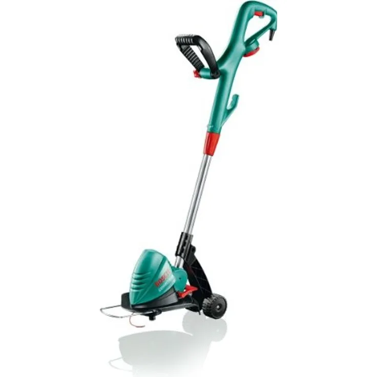 Bosch ART 30 Combitrim Rasentrimmer + Extrastarker Faden 30 cm (6 Stück) + Räder-Set + Pfanzenschutzbügel (500 W, ''Pro-Tap''-Spule, 3,4 kg)