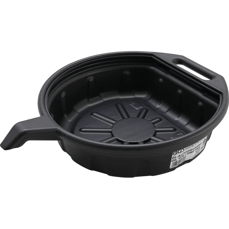 BGS 9979 | Öl-Auffangwanne mit Ausgießer | 3,5 l | Durchmesser: 265 mm | Höhe: 60 mm | Material: HDPE | schlagfest