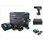 Makita DHP485SFX Akku Schlagbohrschrauber 18 V 50 Nm Brushless + 2x Akku 3,0 Ah + Ladegerät + Makbox
