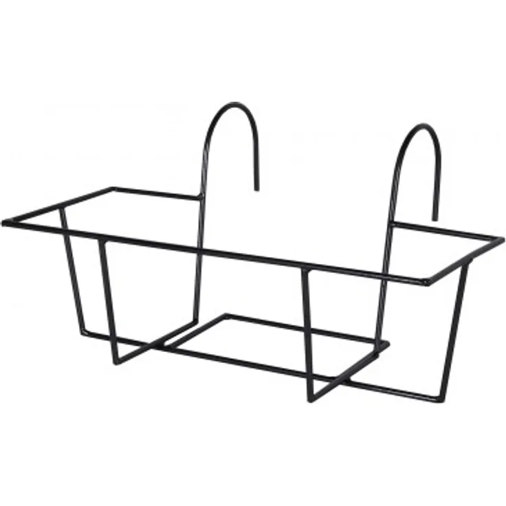 Artstone Blumenkastenhalter Amy eckig L37/38cm Farbe schwarz Länge 38 cm