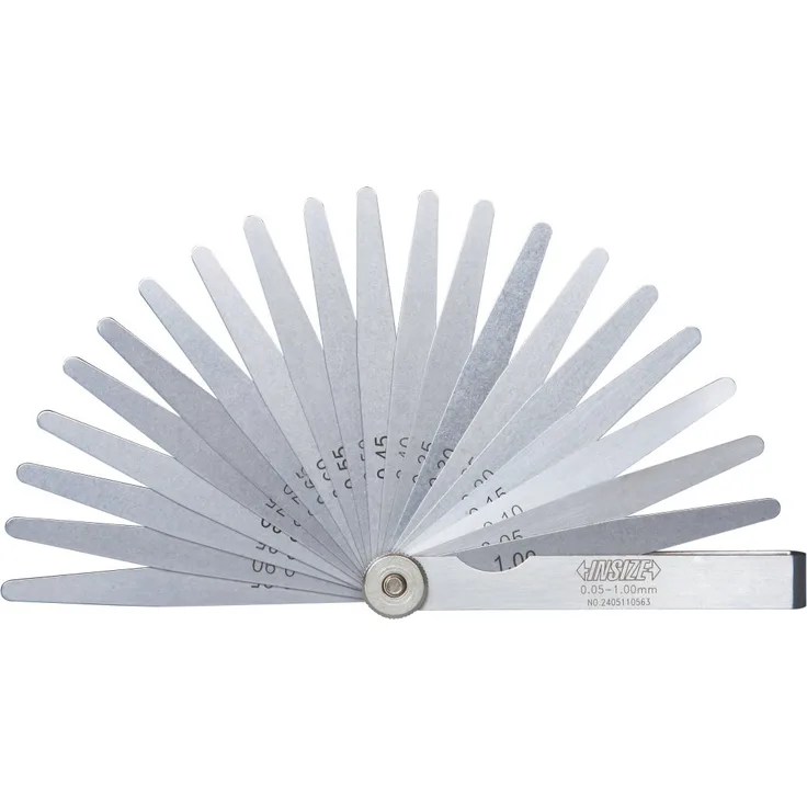 INSIZE 4602-32 Fühlerlehre Gage, Länge 100 mm, 0,03 mm-1,00 mm