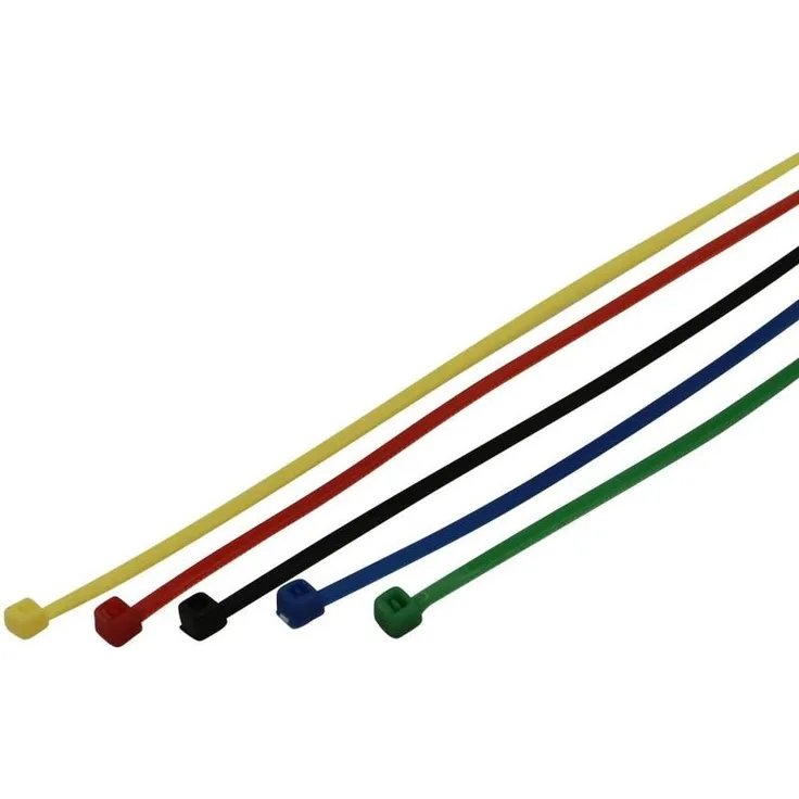 Unitec Kabelbinder-Set 2,5 x 150 mm, 50 Stück, farblich sortiert
