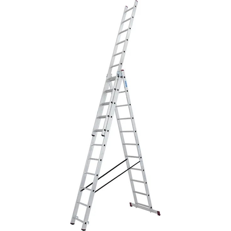 KRAUSE Corda Vielzweckleiter - 3x11 Sprossen, Arbeitshöhe: 7,30 m
