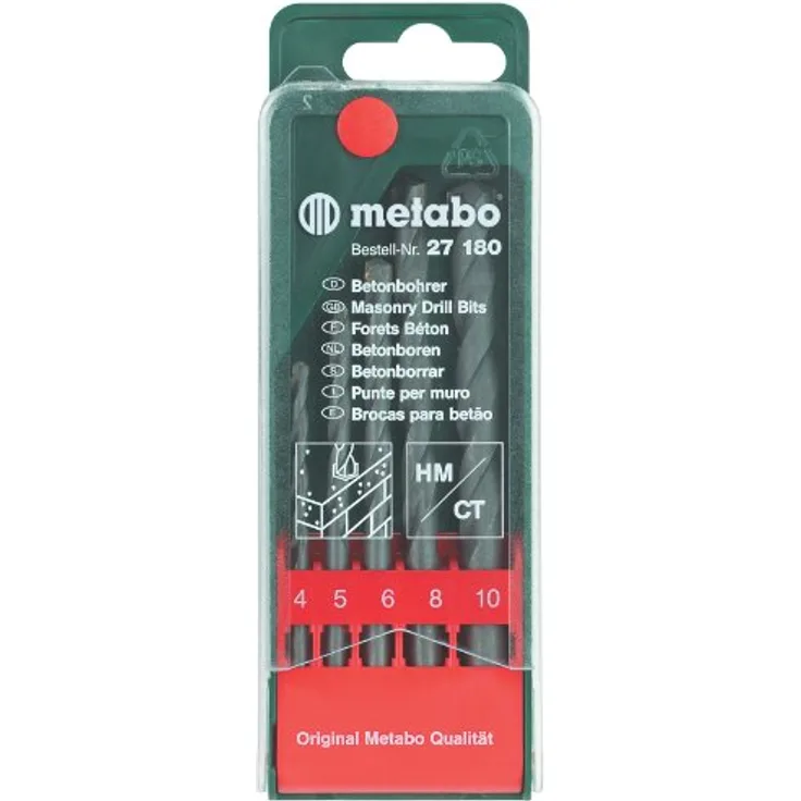Metabo 6.27180.00 Beton-Bohrerkassette 5tlg. classic