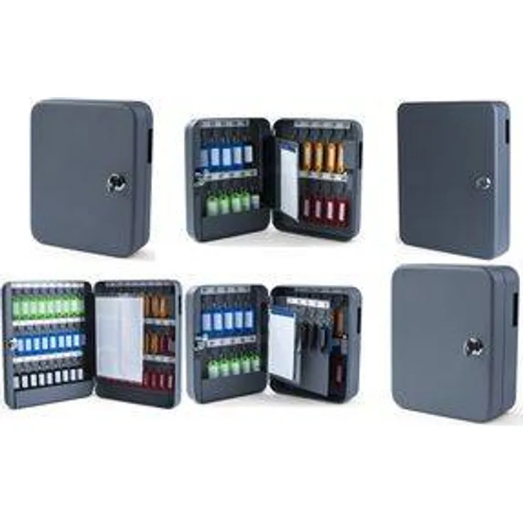 pavo Schlüsselkasten für 54 Schlüssel, dunkelgrau