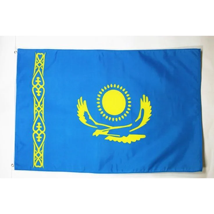 Flaggenking Kasachstan Flagge/Fahne, mehrfarbig, 150 x 90 x 1 cm, 16989 – Bild 1