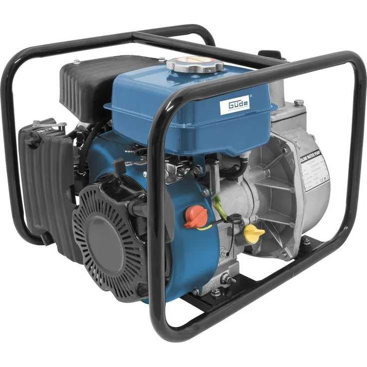 Güde Motorpumpe GMP 15.22 SET - 94503 Benzin-Wasserpumpe 1.400 Watt 15.000 l/h Entwässerung max. Förderhöhe 22 m 20 kg