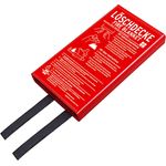 Brennenstuhl Feuer-Löschdecke BLD-02 (Brandschutzdecke 120x120cm, Soforthilfe bei Entstehungsbränden)