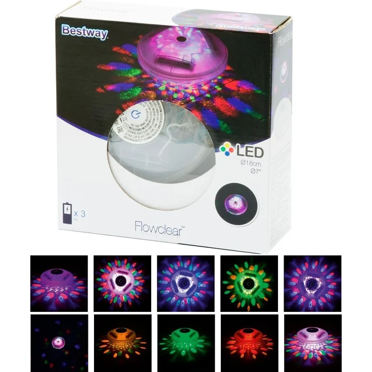Bestway Flowclear Schwimmende LED-Poolleuchte – Bild 2