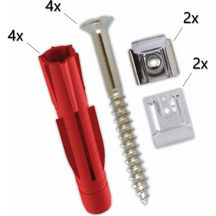 TOX Spiegelbefestigung Look, 4 Stück - 1010155