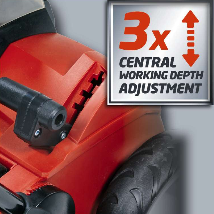 Einhell Akku-Vertikutierer-Lüfter GE-SC 35-1 Li Solo Power X-Change (2x18 V, 35 cm Arbeitsbreite, bis 9 mm Arbeitstiefe, bürstenloser Elektromotor, ohne Akku und Ladegerät) – Bild 5