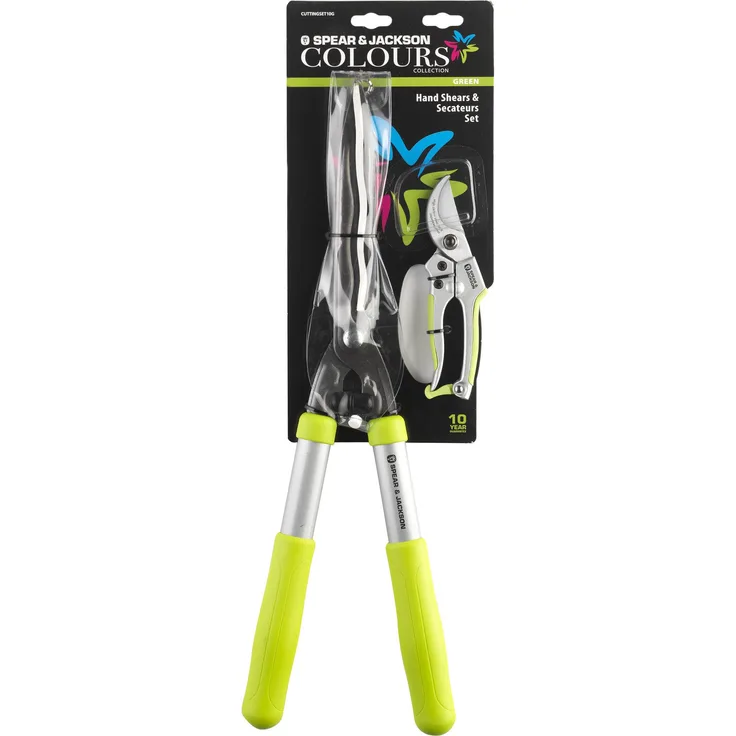 Spear und Jackson Baumscheren und Gartenscheren CUTTINGSET10G, grün