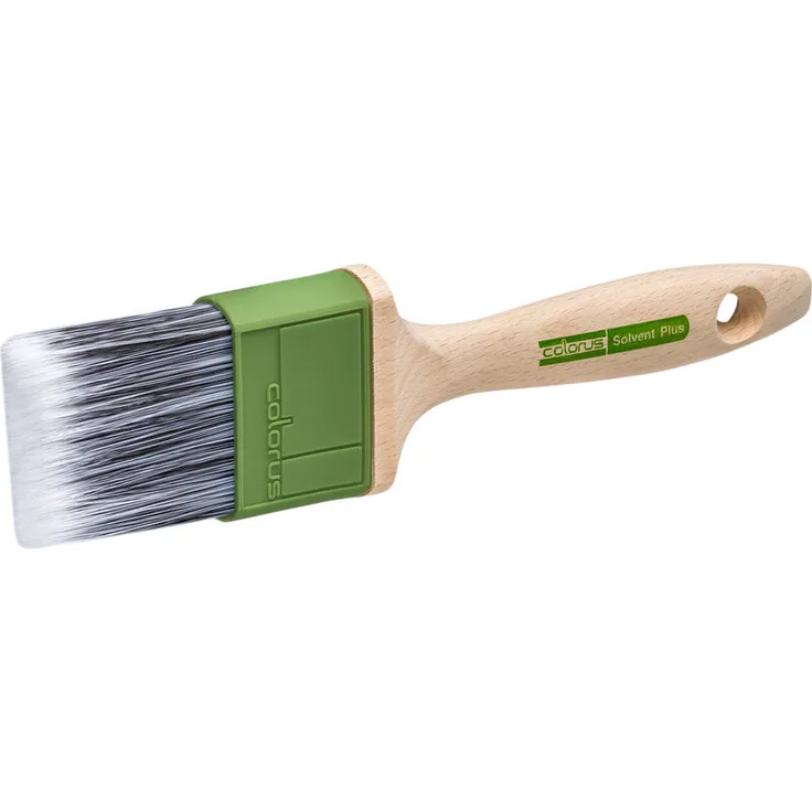 Colorus High Premium Flachpinsel 60 mm Lackierpinsel Solvent für lösemittelbasierte Lacke und Farben Lack-Pinsel mit spezieller Kunstborsten