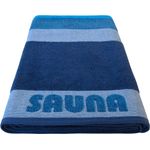 Dyckhoff Saunatuch Sauna Stripe blau Saunatuch 100 x 200 cm