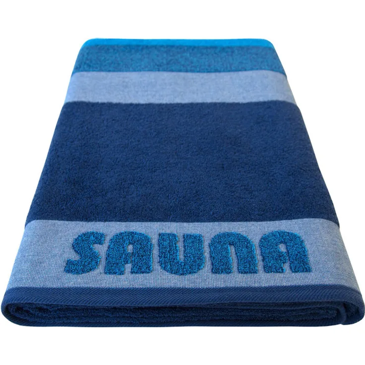 Dyckhoff Saunatuch Sauna Stripe blau Saunatuch 100 x 200 cm