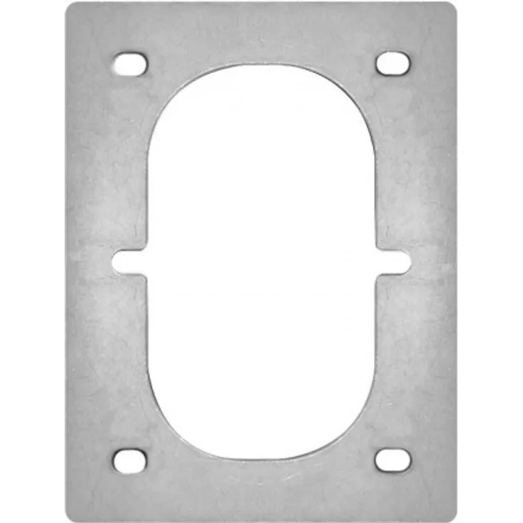 Montageplatte Zurrplatte doppelt 205 x 125 mm silber