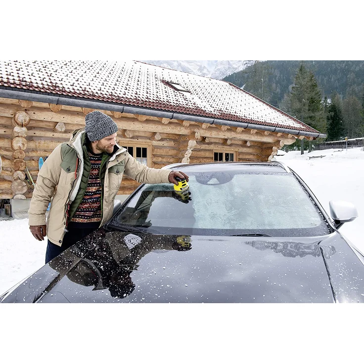 Kärcher EDI 4 Elektrischer Eiskratzer Akkubetrieben, 15 min Laufzeit, für die Autoscheibe, 540 g Gewicht, Schutzkappe, mit Ladegerät – Bild 3