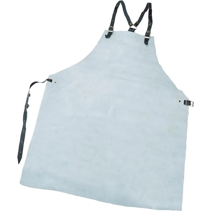 Rensing 3931 Spaltleder-Schürze, Weiß, 80 x 100 cm