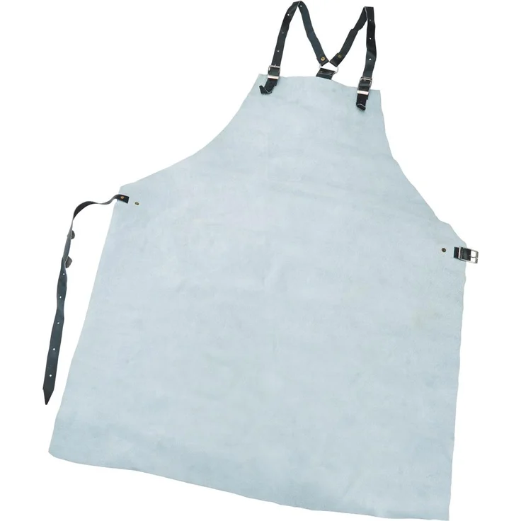 Rensing 3931 Spaltleder-Schürze, Weiß, 80 x 100 cm