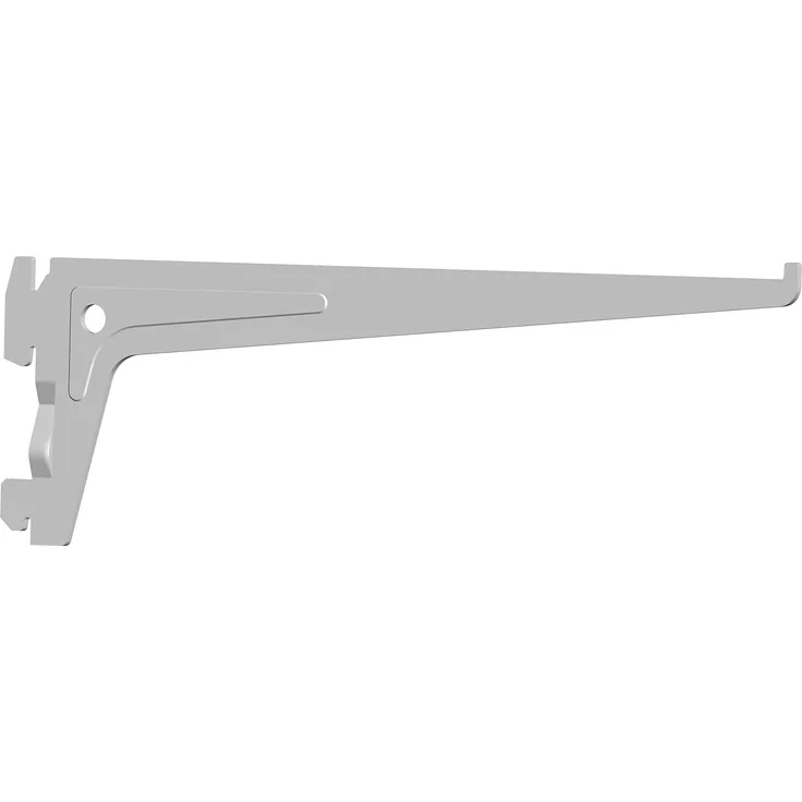Element System 18133-00006 PRO-Träger Regalträger 1-reihig - 2 Stück - 7 Abmessungen - 3 Farben-L = 25 cm-weiß-für Regalsystem-Wandschiene
