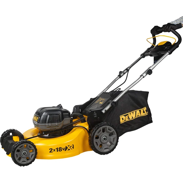 Dewalt Akku-Rasenmäher - 18V, 48 cm Schnittbreite, für große Grundstücke - bis 800m², mit Mulchfunktion, 5-fache Schnitthöhenverstellung, 55l Fangkorb, ohne Akku und Ladegerät DCMW546N - DCMW564N-XJ – Bild 2
