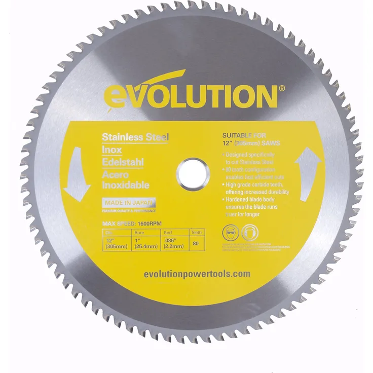 Evolution Power Tools Edelstahl Schneiden Sägeblatt, 12BLADESS